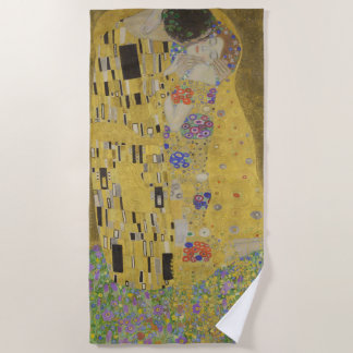 Gustav Klimt De Kus Strandlaken
