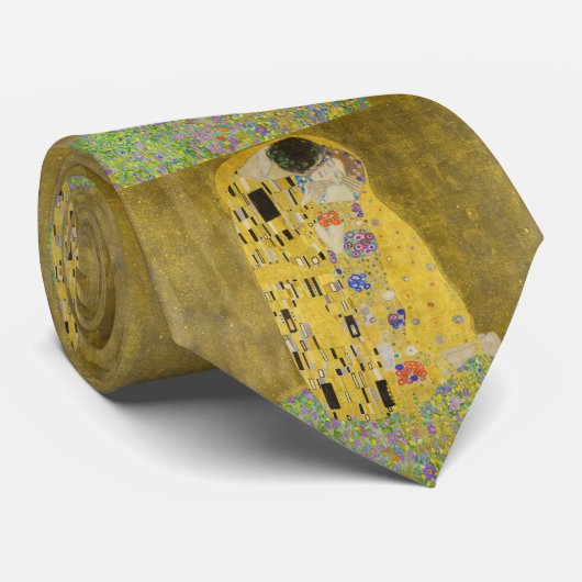 Gustav Klimt - De Kus Stropdas (Opgerold)