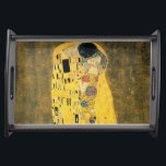 GUSTAV KLIMT - De kus van 1907 Dienblad<br><div class="desc">GUSTAV KLIMT - The kiss 1907Oil and gold foil on canvas</div>