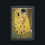 GUSTAV KLIMT - De kus van 1907 Drievoud Portemonnee<br><div class="desc">GUSTAV KLIMT - The kiss 1907Oil and gold foil on canvas</div>