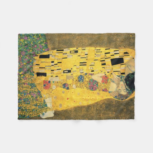 GUSTAV KLIMT - De kus van 1907 Fleece Deken (Voorkant (Horizontaal))