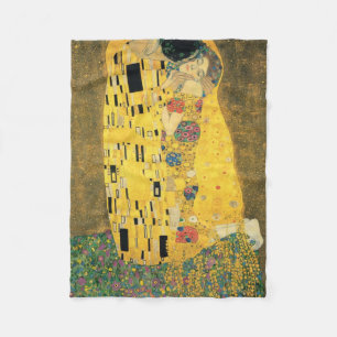 GUSTAV KLIMT - De kus van 1907 Fleece Deken