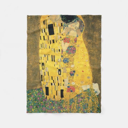 GUSTAV KLIMT - De kus van 1907 Fleece Deken (Voorkant)