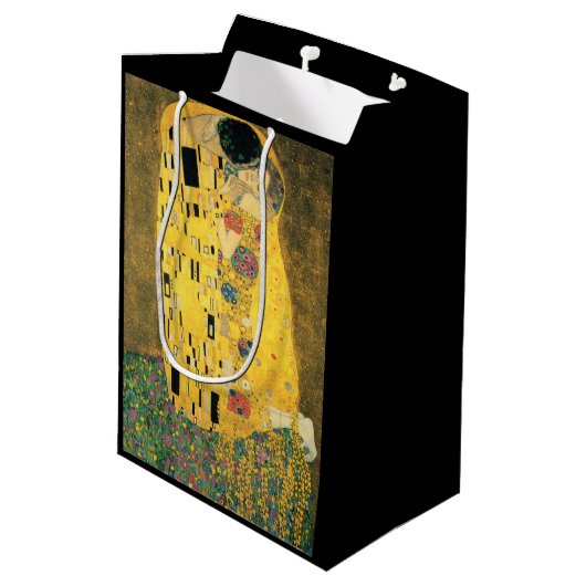 GUSTAV KLIMT - De kus van 1907 Medium Cadeauzakje (Achterkant Gekanteld)