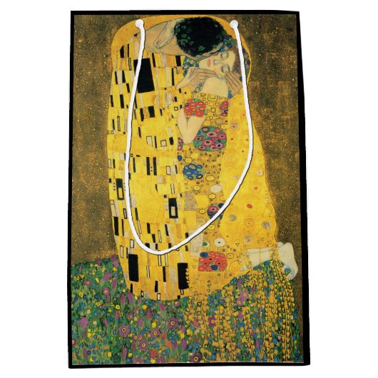 GUSTAV KLIMT - De kus van 1907 Medium Cadeauzakje (Voorkant)
