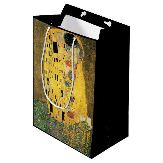 GUSTAV KLIMT - De kus van 1907 Medium Cadeauzakje (Voorkant Gekanteld)