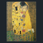 GUSTAV KLIMT - De kus van 1907 Notitieboek<br><div class="desc">GUSTAV KLIMT - The kiss 1907Oil and gold foil on canvas</div>
