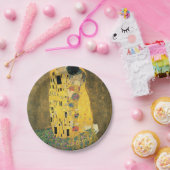 GUSTAV KLIMT - De kus van 1907 Papieren Bordje (Feest)