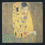 GUSTAV KLIMT - De kus van 1907 Stenen Onderzetter<br><div class="desc">GUSTAV KLIMT - The kiss 1907Oil and gold foil on canvas</div>
