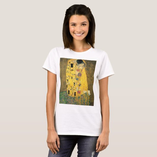 GUSTAV KLIMT - De kus van 1907 T-shirt (Voorkant volledig)