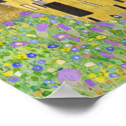 Gustav Klimt de kus verticale zoom Poster (Hoek)