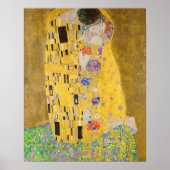 Gustav Klimt de kus verticale zoom Poster (Voorkant)