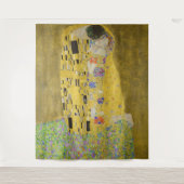 Gustav Klimt - De Kus Wandkleed (Voorkant)