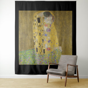 Gustav Klimt, De Kus Wandkleed