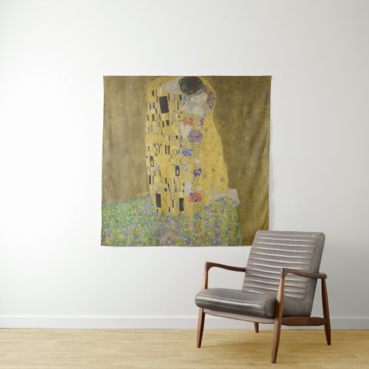 Gustav Klimt De Kus Wandkleed (In situ)
