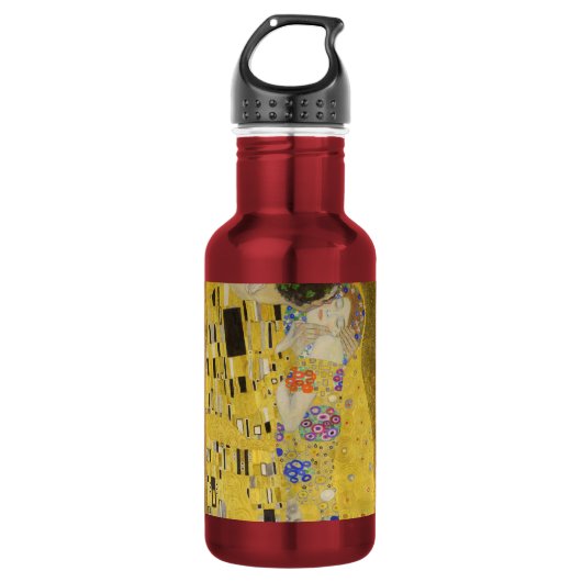 Gustav Klimt - De Kus Waterfles (Voorkant)