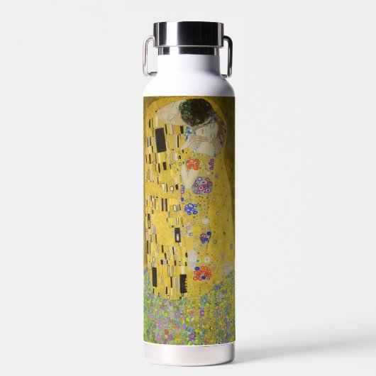 Gustav Klimt - De Kus Waterfles (Voorkant)