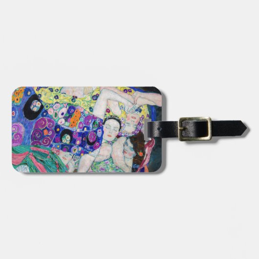 Gustav Klimt - De Maagd Bagagelabel (Voorkant horizontaal)
