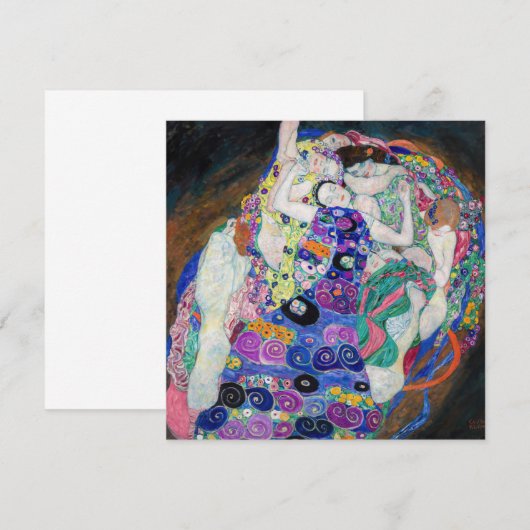 Gustav Klimt - De Maagd Bedankkaart (Voorkant / Achterkant)