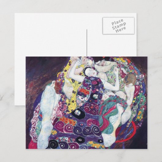 Gustav Klimt - De maagd Briefkaart (Voorkant / Achterkant)