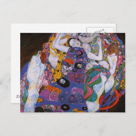 Gustav Klimt - De Maagd Briefkaart (Voorkant / Achterkant)