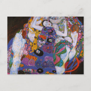 Gustav Klimt - De Maagd Briefkaart