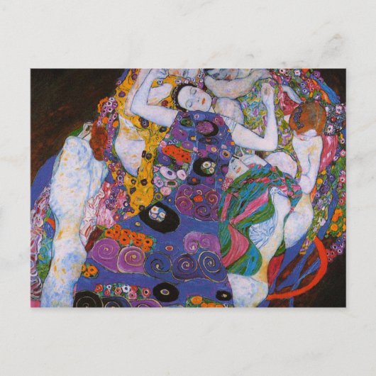 Gustav Klimt - De Maagd Briefkaart (Voorkant)