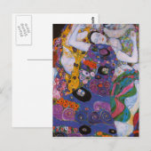 Gustav Klimt - De Maagd Briefkaart (Voorkant / Achterkant)