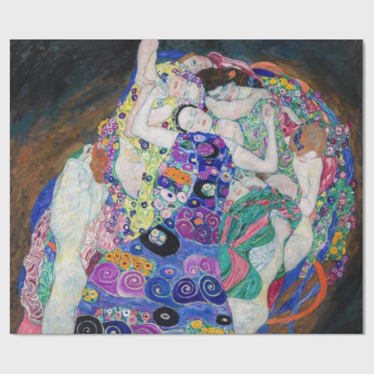 Gustav Klimt - De Maagd Cadeaupapier (Vlak)