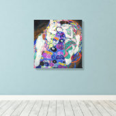 Gustav Klimt - De Maagd Canvas Afdruk (Insitu (Houten vloer))