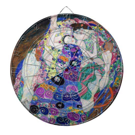 Gustav Klimt - De Maagd Dartbord (Voorkant)