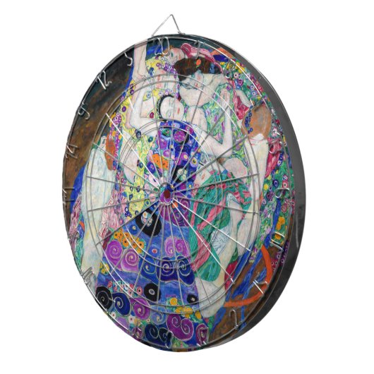 Gustav Klimt - De Maagd Dartbord (Voorkant Rechts)