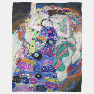 Gustav Klimt - De Maagd Fleece Deken