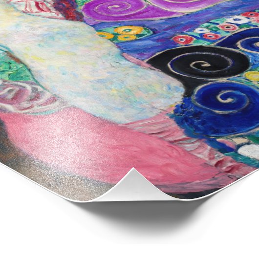 Gustav Klimt - De Maagd Foto Afdruk (Hoek)