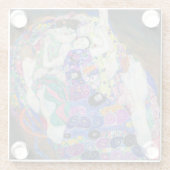 Gustav Klimt - De Maagd Glazen Onderzetter (Achterkant)