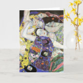 Gustav Klimt ~ De Maagd Kaart (Gele Bloem)