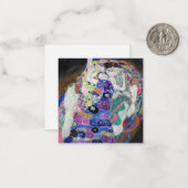 Gustav Klimt - De Maagd Notitiekaartje (Voorkant / Achterkant in situ)