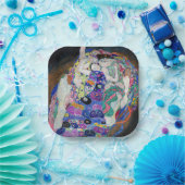 Gustav Klimt - De Maagd Papieren Bordje (Feest)