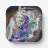 Gustav Klimt - De Maagd Papieren Bordje (Voorkant)