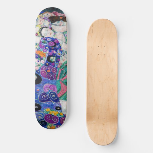Gustav Klimt - De Maagd Persoonlijk Skateboard (Voorkant)