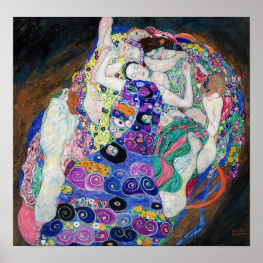 Gustav Klimt - De Maagd Poster (Voorkant)