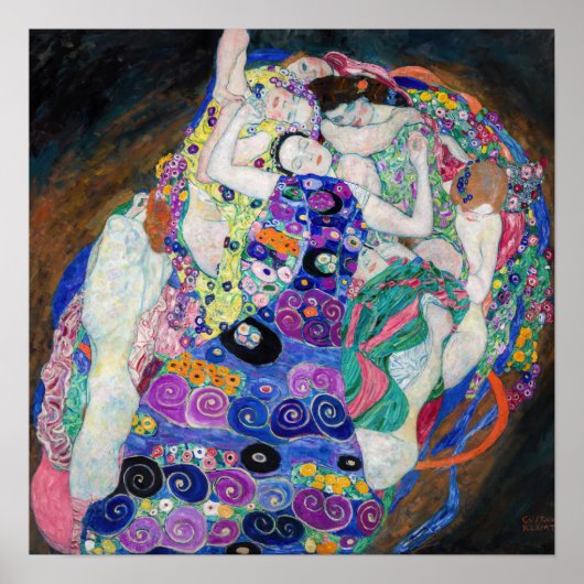 Gustav Klimt - De Maagd Poster (Voorkant)