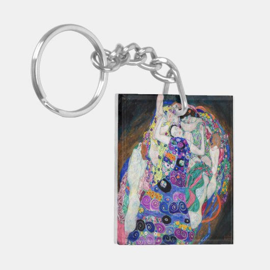 Gustav Klimt - De Maagd Sleutelhanger (Voorkant Links)