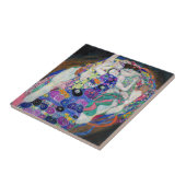 Gustav Klimt - De Maagd Tegeltje (Zijkant)