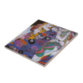 Gustav Klimt - De Maagd Tegeltje (Zijkant)