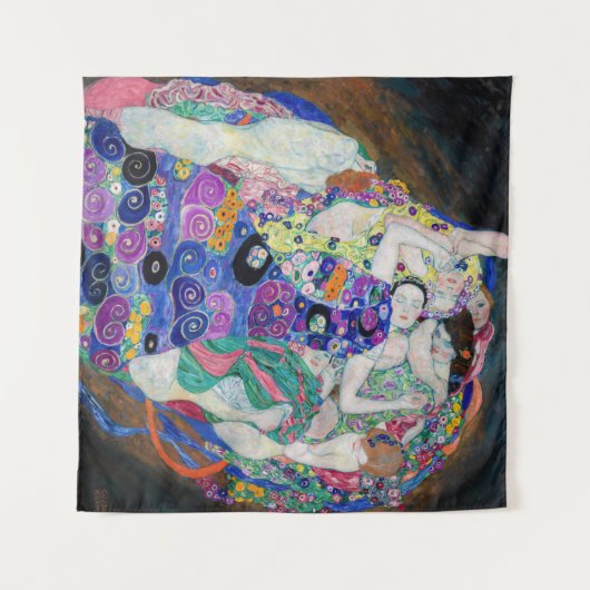 Gustav Klimt - De Maagd Wandkleed (Voorkant (horizontaal))