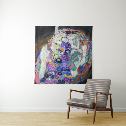 Gustav Klimt - De Maagd Wandkleed (In situ)