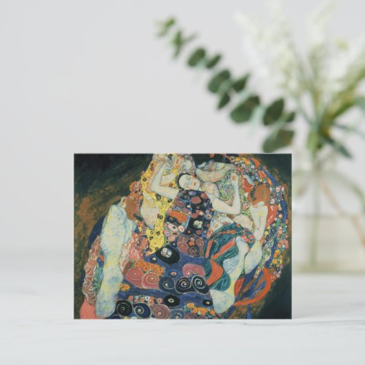 Gustav Klimt : "de Maiden" Briefkaart (Staand voorkant)
