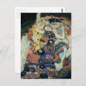 Gustav Klimt : "de Maiden" Briefkaart (Voorkant / Achterkant)