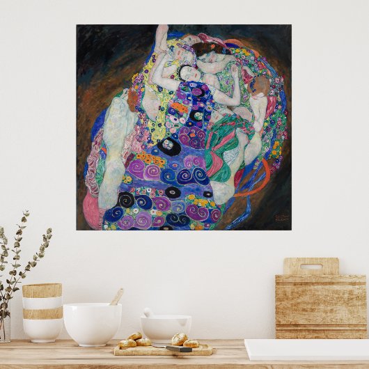 Gustav Klimt de Maiden Poster (Keuken)